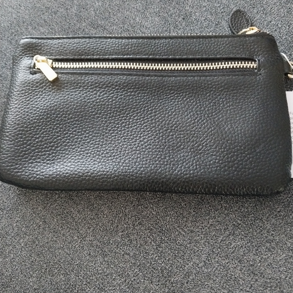 Befen NWT  Wallet/wristlet Elegant Black Leather Clutch